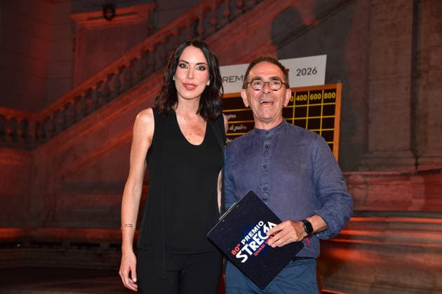 IPA86522683 - Rome, Piazza del Campidoglio, 2026 Strega Prize; Pictured: Gloria Campaner and Pino Strabioli  Copyright: xVincenzoxLandix xVincenzoxLandix 86522683