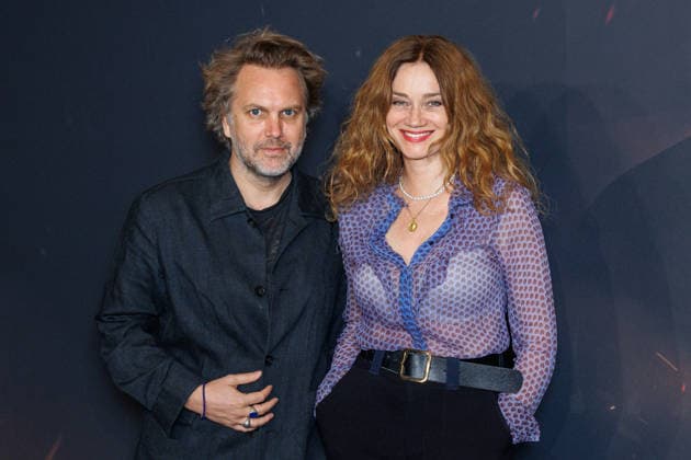 The Odyssey premiere at Le Grand Rex theater Celebrities arrive on the red carpet Florian Zeller and Marine Delterme 458058 July 8, 2026  Copyright: xSebastienxFremontx xStarfacex STAR_458058_065
