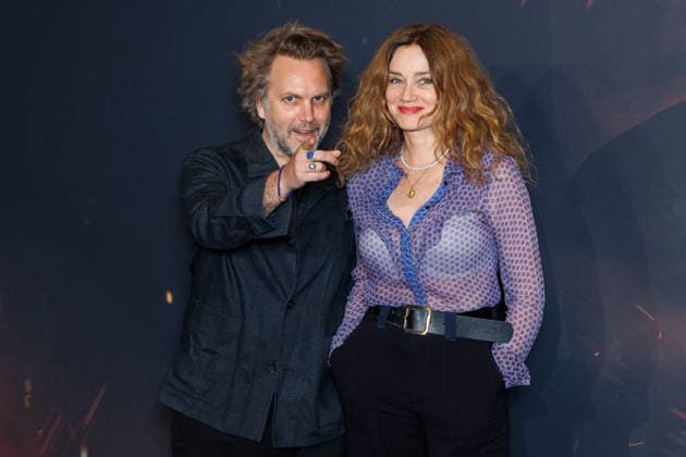 The Odyssey premiere at Le Grand Rex theater Celebrities arrive on the red carpet Florian Zeller and Marine Delterme 458058 July 8, 2026  Copyright: xSebastienxFremontx xStarfacex STAR_458058_093