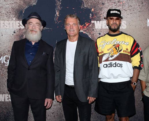 MGM+ s The Westies New York Premiere J. K. Simmons, Chris Brancato and Swizz Beatz attending MGM+ s The Westies New York Premiere held at the SVA Theatre on July 8, 2026 in New York City, NY New York City SVA Theatre NY USA Copyright: xStevenxBergman AFF-USA.COMx