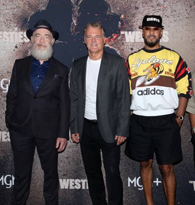 MGM+ s The Westies New York Premiere J. K. Simmons, Chris Brancato and Swizz Beatz attending MGM+ s The Westies New York Premiere held at the SVA Theatre on July 8, 2026 in New York City, NY New York City SVA Theatre NY USA Copyright: xStevenxBergman AFF-USA.COMx