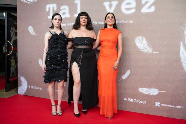 Tal Vez Photocall premier in madrid, Spain - 8 JULY 2026. Adriana Ugarte, Arima León and Tania Santana attend the Tal Vez photocall at the Urso Hotel . Madrid Spain Copyright: xAtilanoxGarciax xSOPAxImagesx photo01748