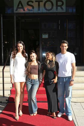 Gloria-Sophie Burkandt, Josefine Scholl, Summer Terenzi und Diego Pooth beim Screening der ProSieben Langzeit-Reality-Doku Born Famous in der Astor Film Lounge HafenCity. Hamburg, 08.07.2026 *** Gloria Sophie Burkandt, Josefine Scholl, Summer Terenzi, and Diego Pooth at the screening of the ProSieben long-term reality documentary *Born Famous* at the Astor Film Lounge in HafenCity, Hamburg, July 8, 2026 Foto:xC.xTamckex xFuturexImagex born_6748