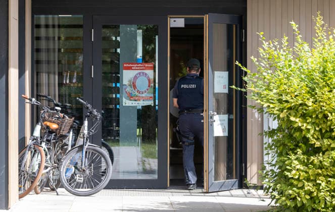 Amoklauf am Welfen-Gymnasium , zwei schwerverletzte Mädchen in Schongau Datum: 08.07.2026 *** Shooting spree at Welfen Gymnasium; two girls seriously injured in Schongau Date: July 8, 2026