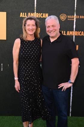 Los Angeles CA July 8: Lauren Strauss and David Strauss at the All American Season 8 Premiere on July 8, 2026 Credit: Michael Mattes USA - ZUMAa123 20260709_zaa_a123_021 Copyright: xAdMediax