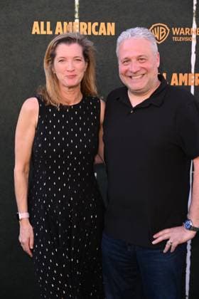 Los Angeles CA July 8: Lauren Strauss and David Strauss at the All American Season 8 Premiere on July 8, 2026 Credit: Michael Mattes USA - ZUMAa123 20260709_zaa_a123_034 Copyright: xAdMediax