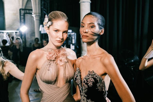 Elis Jõgiste, Salomé Podeur Paris Fashion Week HC AW26 Zuhair Murad 458062 July 8, 2026 France  Copyright: xJean-BaptistexSoulliatx xStarfacex STAR_458062_049
