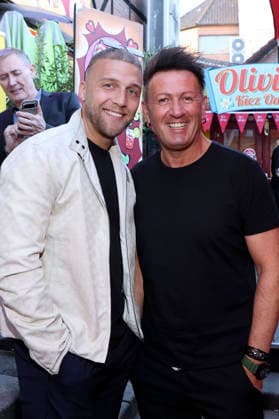 Filip Pavlovic und Ennesto Monte bei der Olivia Jones & Kult Kieztouren Sommerparty in der Großen Freiheit 27. Hamburg, 08.07.2026 *** Filip Pavlovic and Ennesto Monte at the Olivia Jones Kult Kieztouren Summer Party at Große Freiheit 27 in Hamburg, July 8, 2026 Foto:xgbrcix xFuturexImagex jones_6732