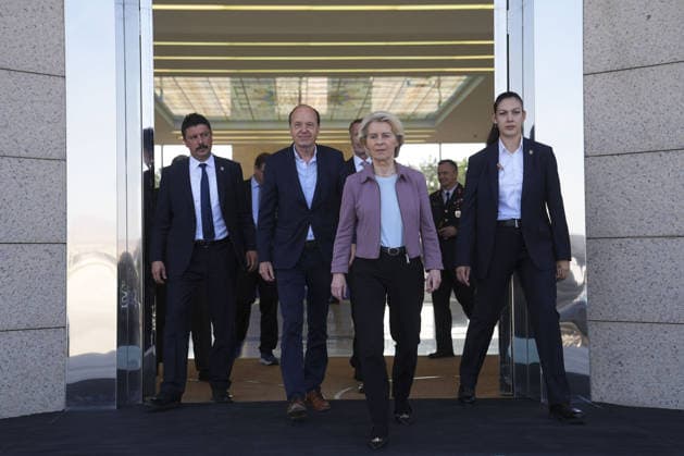 NATO Ankara Summit ANKARA, TURKIYE - JULY 09: President of the European Commission Ursula von der Leyen departs from Esenboga Airport following the 36th NATO Heads of State and Government Summit held in Ankara, Turkiye on July 09, 2026. Metin Aktas Anadolu Ankara Turkey. Editorial use only. Please get in touch for any other usage.  Copyright: x2026xAnadoluxMetinxAktasx