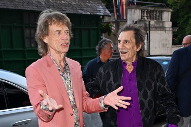 Celebrities attend the The Rolling Stones Foreign Tongues album launch at the St Clement Hotel in London Featuring: Mick Jagger, Ronnie Wood Where: London, United Kingdom When: 08 Jul 2026 Credit: Cover Images EDITORIAL USE ONLY. NOT FOR USE BY NEWSPAPERS BASED IN THE UK. Copyright: xx coverimg55838822