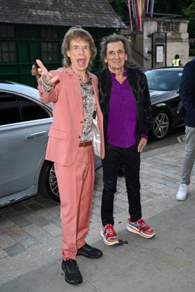 Celebrities attend the The Rolling Stones Foreign Tongues album launch at the St Clement Hotel in London Featuring: Mick Jagger, Ronnie Wood Where: London, United Kingdom When: 08 Jul 2026 Credit: Cover Images EDITORIAL USE ONLY. NOT FOR USE BY NEWSPAPERS BASED IN THE UK. Copyright: xx coverimg55838826