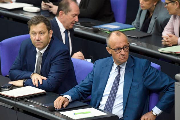 Lars Klingbeil und Friedrich Merz in der 89. Sitzung des 21. Deutschen Bundestages im Reichstagsgebäude. Berlin, 09.07.2026 *** Lars Klingbeil and Friedrich Merz at the 89th session of the 21st German Bundestag in the Reichstag building in Berlin, July 9, 2026 Foto:xF.xKernx xFuturexImagex bundestagssitzung89_6734
