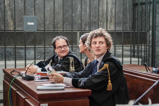 IPA86528561 - MILAN, July 9, 2026 Court: The trial begins for former Forza Italia Senator Marcello Dell Utri and his wife, Miranda Ratti. Pictured: Marcello Dell Utri s attorney, Francesco Centonze.  Copyright: xEmanuelexRobertoxDexCarlix xx 86528561