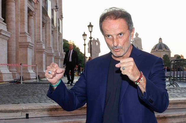 July 8, 2026, Rome, Rome, Italy: Matteo Nucci during the final evening of the eightieth edition of the Strega Prize literary competition in Piazza del Campidoglio, Rome, 08 07 2026 Rome Italy  - ZUMAa289 20260708_zia_a289_234 Copyright: xRiccardoxDexLucax xAgfx