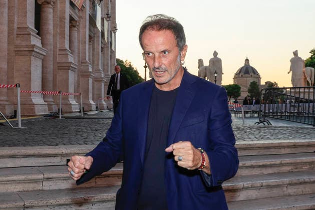 July 8, 2026, Rome, Rome, Italy: Matteo Nucci during the final evening of the eightieth edition of the Strega Prize literary competition in Piazza del Campidoglio, Rome, 08 07 2026 Rome Italy  - ZUMAa289 20260708_zia_a289_235 Copyright: xRiccardoxDexLucax xAgfx