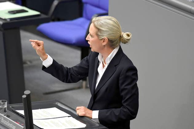 Alice Weidel in der 89. Sitzung des 21. Deutschen Bundestages im Reichstagsgebäude. Berlin, 09.07.2026 *** Alice Weidel at the 89th session of the 21st German Bundestag in the Reichstag building in Berlin, July 9, 2026 Foto:xF.xKernx xFuturexImagex bundestagssitzung89_6804