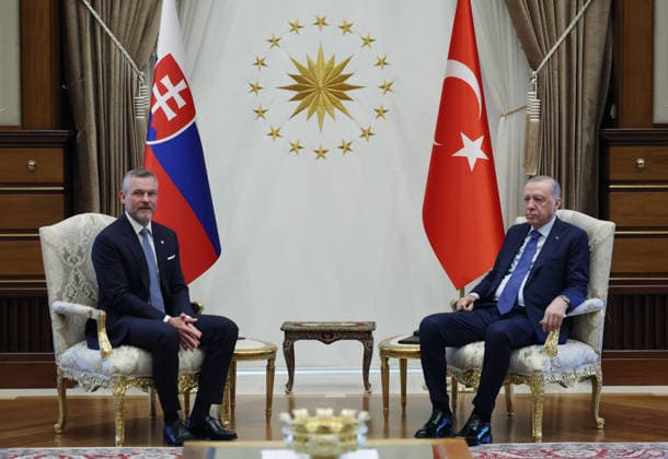 Turkish President Recep Tayyip Erdogan ANKARA, TURKIYE - JULY 9: (----EDITORIAL USE ONLY - MANDATORY CREDIT - TURKISH PRESIDENCY MURAT KULA HANDOUT - NO MARKETING NO ADVERTISING CAMPAIGNS - DISTRIBUTED AS A SERVICE TO CLIENTS----) Turkish President Recep Tayyip Erdogan meets with Slovakian President Peter Pellegrini at the Presidential Complex in Ankara, Turkiye, on July 9, 2026. Tur Presidency Murat Kula Anadolu Ankara Turkey. Editorial use only. Please get in touch for any other usage.  Copyright: x2026xAnadoluxTurxPresidencyx xMuratxKulax