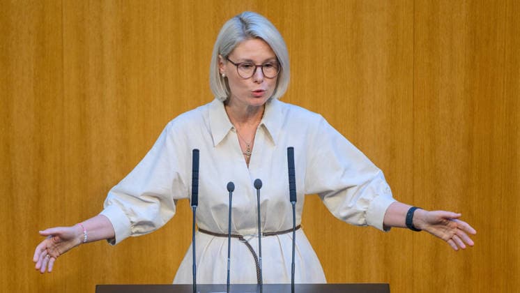 - Wien 09.07.2026 - 91. Sitzung des Nationalrats. PHOTO: Abg. Ricarda Berger (FPÖ) 91th sitting of the National Council. Nationalrat, Nationalratssitzung, Parlamentssitzung, Parlament, Plenum 91. Sitzung des Nationalrats *** Vienna, July 9, 2026, 91st Session of the National Council PHOTO: Rep. Ricarda Berger, FPÖ 91st Session of the National Council National Council, National Council session, parliamentary session, parliament, plenary session 91st Session of the National Council 