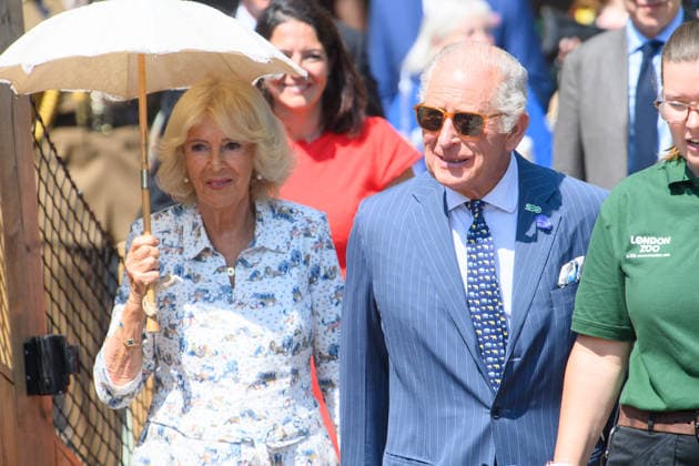 King Charles III and Queen Camilla Visit ZSL London Zoo to Mark 200 Years of ZSL - ZSL London Zoo, London, UK - Thursday 9 July 2026 King Charles III and Queen Camilla make a visit to Penguin Beach at ZSL London Zoo, London, England, UK on Thursday 9 July, 2026 to celebrate 200 years of Zoological Society of London (ZSL)., Credit:Justin Ng Avalon UK, England, London, ZSL London Zoo  Copyright: xJustinxNgx xAvalonx 1115477448