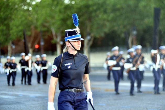 14 July Parade Rehearsal on Champs-Elysees - Paris Rehearsal on the Champs-Elysées of the troops participating in the parade of July 14, the national holiday and last July 14 of President Macron Paris 09 July 2026 Photo by Karim Aït Adjedjou ABACAPRESS.COM Paris Ile-de-France France  Copyright: xAitxAdjedjouxKarim ABACAx