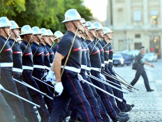 14 July Parade Rehearsal on Champs-Elysees - Paris Rehearsal on the Champs-Elysées of the troops participating in the parade of July 14, the national holiday and last July 14 of President Macron Paris 09 July 2026 Photo by Karim Aït Adjedjou ABACAPRESS.COM Paris Ile-de-France France  Copyright: xAitxAdjedjouxKarim ABACAx