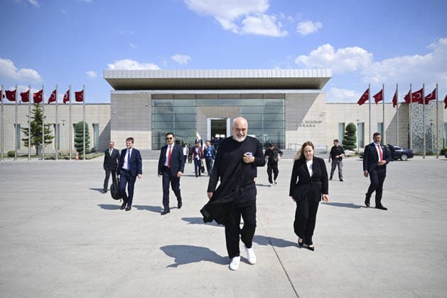NATO Ankara Summit ANKARA, TURKIYE - JULY 9: Albania Prime Minister Edi Rama departs from Esenboga Airport following the 36th NATO Heads of State and Government Summit in Ankara, Turkiye, on July 9, 2026. Mehmet Futsi Anadolu Ankara Turkey. Editorial use only. Please get in touch for any other usage.  Copyright: x2026xAnadoluxMehmetxFutsix