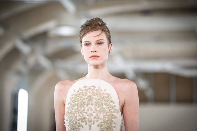 PFW HC Rami Al Ali Catwalk NB A model walks the runway during the Rami Al Ali Haute Couture Fall Winter 2026 2027 show as part of Paris Fashion Week on July 09, 2026 in Paris, France. Photo by Nasser Berzane ABACAPRESS.COM Paris France  Copyright: xBerzanexNasser ABACAx