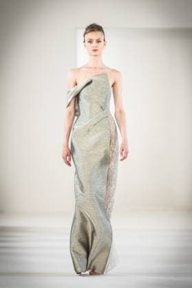 PFW HC Rami Al Ali Catwalk NB A model walks the runway during the Rami Al Ali Haute Couture Fall Winter 2026 2027 show as part of Paris Fashion Week on July 09, 2026 in Paris, France. Photo by Nasser Berzane ABACAPRESS.COM Paris France  Copyright: xBerzanexNasser ABACAx