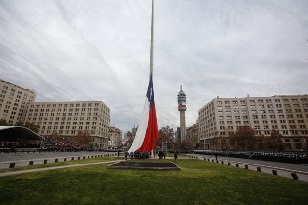 Santiago, July 9, 2026 President José Antonio Kast participates in the 2026 Oath to the Flag ceremony at the Plaza de la Ciudadanía Diego Martin Aton Chile, Aton 1171079 jpeg  Copyright: DIEGOxMARTIN ATONxCHILE