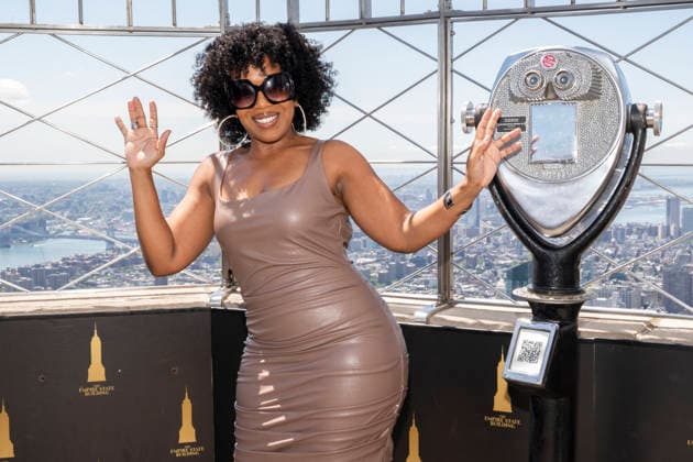 July 8, 2026, New York, New York, USA: JESSICA FRANCES DUKES visits the Empire State Building in New York to celebrate the Premiere of The Westies on MGM. 8 July 2026 New York USA - ZUMAa265 20260708_zep_a265_088 Copyright: xEricxAcquayex