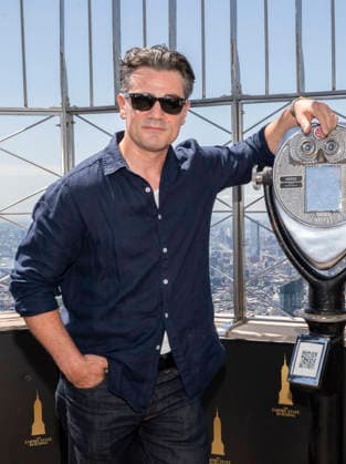 July 8, 2026, New York, New York, USA: HAMISH ALLAN HEADLEY visits the Empire State Building in New York to celebrate the Premiere of The Westies on MGM. 8 July 2026 New York USA - ZUMAa265 20260708_zep_a265_096 Copyright: xEricxAcquayex