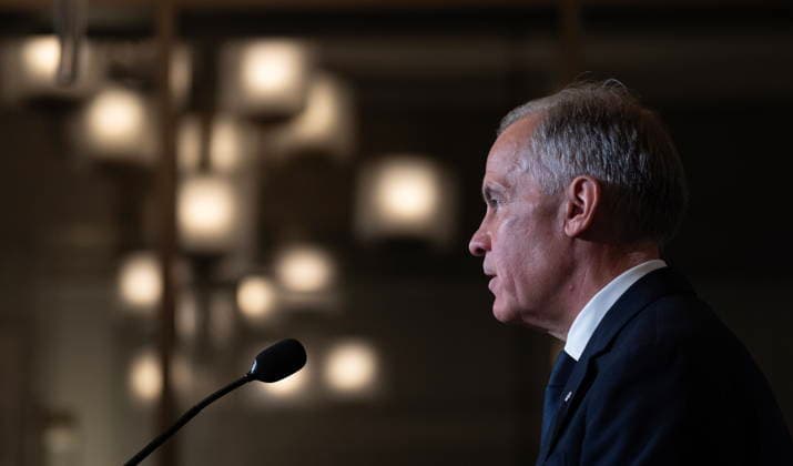 July 9, 2026, Jeddah, Saudi Arabia: Prime Minister Mark Carney speaks during a media availability in Jeddah, Saudi Arabia, Thursday, July 9, 2026. Jeddah Saudi Arabia  - ZUMAc35_ 20260709_zaf_c35_026 Copyright: xAdrianxWyldx