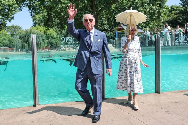 King Charles and Queen Camilla celebrate London Zoo™s 200th Anniversary King Charles and Queen Camilla visit ZSL London Zoo, to celebrate the Zoo™s 200th Anniversary, in London, UK, on the 9th July 2026. Picture by Richard Pohle WPA-Pool London ZSL London Zoo London United Kingdom  WHA-0830