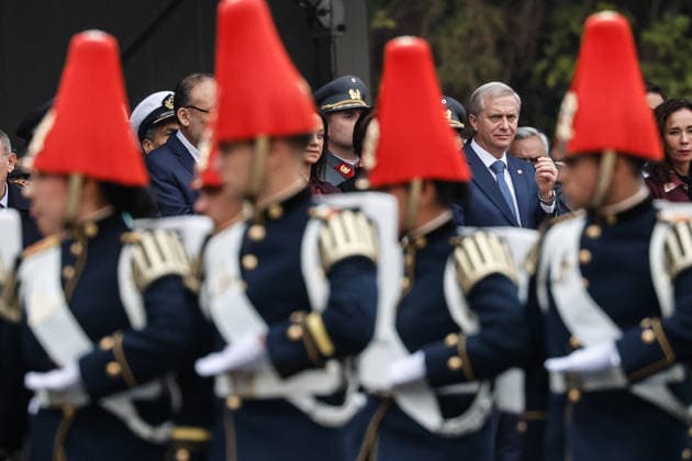 Santiago, July 9, 2026 President José Antonio Kast participates in the 2026 Oath to the Flag ceremony at the Plaza de la Ciudadanía Diego Martin Aton Chile, Aton 1171117 jpeg  Copyright: DIEGOxMARTIN ATONxCHILE
