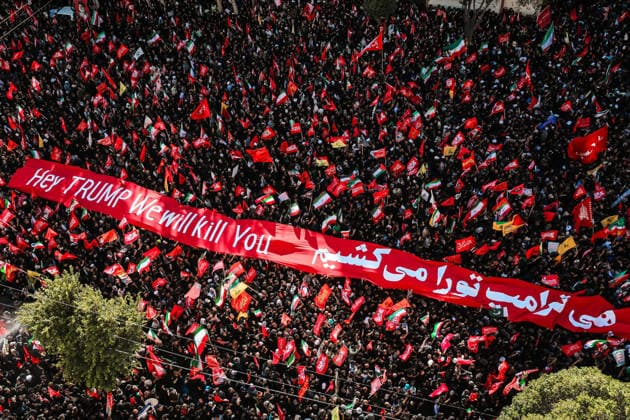 July 9, 2026, Mashhad, Razavi Khorasan, Iran: An aerial view shows crowds of mourners attending a funeral procession for Iran s slain supreme leader Ali Khamenei and members of his family, before he is buried at the Shrine of Imam Reza, Iran s most revered place of worship, in Mashhad on July 9, 2026. Braving sweltering heat and calling for revenge, Iranians loyal to the Islamic Republic massed on July 9 for the burial of slain supreme leader Ali Khamenei in his hometown of Mashhad. Khamenei will be buried in his hometown of Mashhad, home to the shrine of Imam Reza, Iran s holiest Shia Muslim site, following several days of ceremonies and processions across the country. Mashhad Iran - ZUMAi98_ 20260709_zih_i98_015 Copyright: xIranianxSupremexLeader SxOfficex
