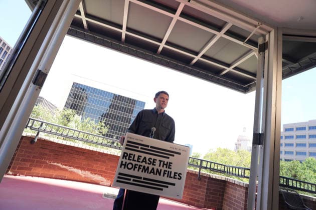July 9, 2026, Austin, Tx, United States: U.S. Senate candidate JAMES TALARICO holds a press conference across from opponent Republican Texas Attorney General Ken Paxton s office in downtown Austin on July 9, 2026. Democrat Talarico criticized AG Paxton s handling of a Waco child predator case that landed the guilty perpetrator less than 30 days in jail. Austin United States  - ZUMAd150 20260709_znp_d150_004 Copyright: xBobxDaemmrichx