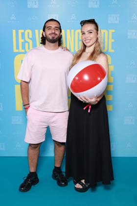Les Vacances De Golo Et Ritchie Photocall - Paris Hicham El Amrani and Gaelle Quiquempoix Aka Les Babes attend the photocall for the premiere of Les Vacances De Golo Et Ritchie held at the UGC Bercy in Paris, France on July 9, 2026. Photo by David BoyerBACAPRESS.COM Paris France  Copyright: xBoyerxDavid ABACAx
