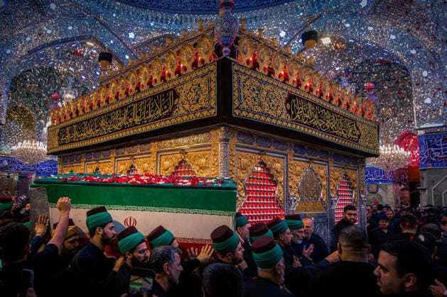 Mourners carry the coffin of Iran s late Supreme Leader Ayatollah Ali Khamenei in the city of Mashhad in Iran on Thursday, July 9, 2026. His body will be laid to rest at the shrine of Imam Reza, one of Iran s most revered Islamic sites. Khamenei and members of his family were killed on February 28 during U.S.-Israeli airstrikes at the onset of the war.  IRN2026070991 IranianxSupremexLeader SxOffice