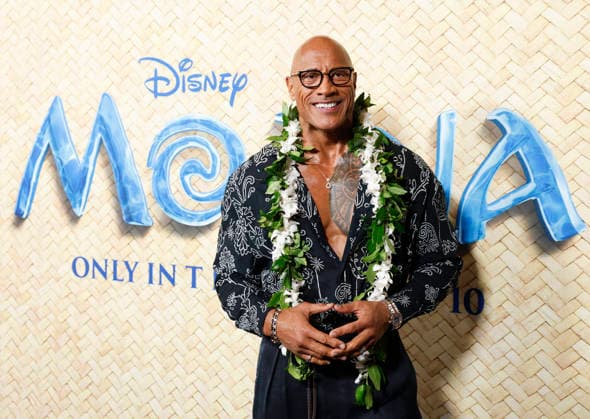 Dwayne Johnson arrives on the red carpet for Disney s Moana New York Screening at United Palace Theater on Thursday, July 9, 2026 in New York City.  NYP20260709101 JOHNxANGELILLO