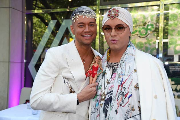 Julian F. M. Stöckel mit Freund Marcell Damaschke bei der Restaurant Bellucci La Grande Bellezza Sommerparty in Berlin am 09.07.2026 *** Julian F. M. Stöckel with his friend Marcell Damaschke at the Bellucci La Grande Bellezza summer party in Berlin on July 9, 2026