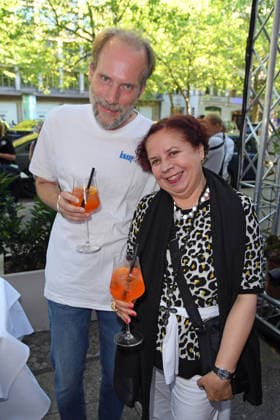Franziska Traub mit Freund Thomas Rah bei der Restaurant Bellucci La Grande Bellezza Sommerparty in Berlin am 09.07.2026 *** Franziska Traub with her boyfriend Thomas Rah at the Bellucci La Grande Bellezza summer party in Berlin on July 9, 2026