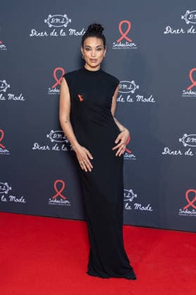 Sidaction Diner De La Mode NB Camélia Jordana attends the Sidaction Diner de la Mode as part of Paris Fashion Week at Lycee Carnot on July 09, 2026 in Paris, France. Photo by Nasser Berzane ABACAPRESS.COM Paris France  Copyright: xBerzanexNasser ABACAx