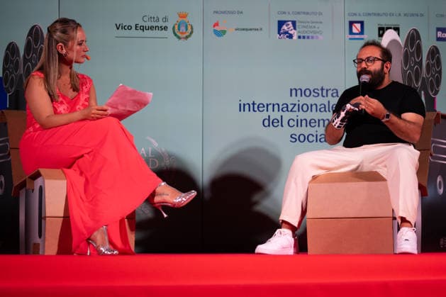 16th Social World Film Festival 2026 in Vico Equense, Italy - 08 Jul 2026 Roberta Scardola (L) and Fabio Balsamo (R) attend the 16th Social World Film Festival 2026 Vico Equense Italy Copyright: xAndreaxGulíx xSOPAxImagesx AGULI_SocialWorldFilmFestival2026_04(26)