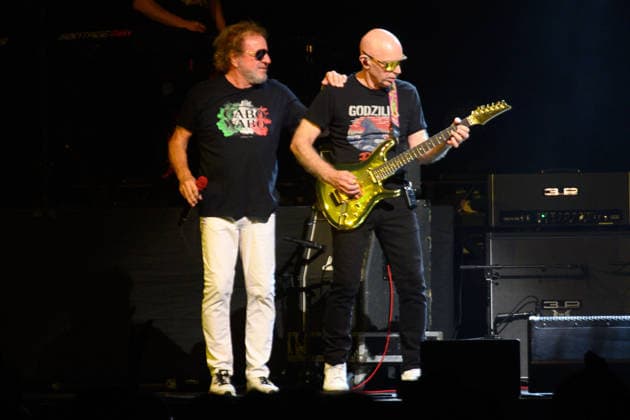 Sammy Hagar Performs at British Airways ARC, London, UK - 09 July 2026 Guitarist Joe Satriani and Sammy Hagar performs on the first of three nights at British Airways ARC, London, England, UK on Thursday 09 July 2026 as part of his The Best of All Worlds Tour., Credit:Justin Ng Avalon UK, England, London, British Airways ARC  Copyright: xJustinxNgx xAvalonx 1115614847