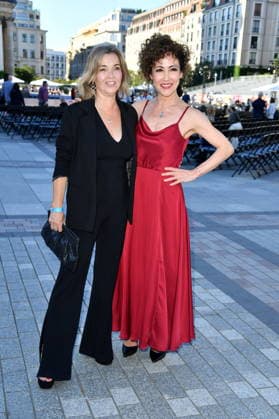 Classic Open Air - Berlin Tina Ruland und Anastasia Zampounidis beim Classic Open Air auf dem Gendarmenmarkt in Berlin am 09.07.2026 *** Classic Open Air Berlin: Tina Ruland and Anastasia Zampounidis at the Classic Open Air on the Gendarmenmarkt in Berlin on July 9, 2026 Copyright: xEventpressxBerndtx