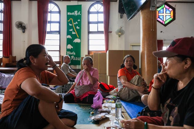 Typhoon Bavi sets to hit Taiwan after land, sea warnings issued HUALIEN COUNTY, TAIWAN – JULY 10: Residents of the flood-prone Guangfu Township take shelter at church, as Typhoon Bavi sets to hit the island today, in Guangfu Township, Hualien County, Taiwan, on July 10, 2026. People residing in flood-prone and low-lying areas across the island have been ordered to evacuate or take shelter as Typhoon Bavi is set to strike Taiwan with powerful winds and torrential rains, disrupting flights, school and work in several cities. The typhoon is expected to move toward China in the coming days. Daniel Ceng Anadolu Hualien Taiwan. Editorial use only. Please get in touch for any other usage.  Copyright: x2026xAnadoluxDanielxCengx