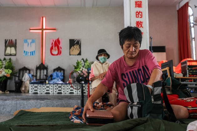 Typhoon Bavi sets to hit Taiwan after land, sea warnings issued HUALIEN COUNTY, TAIWAN – JULY 10: Residents of the flood-prone Guangfu Township take shelter at church, as Typhoon Bavi sets to hit the island today, in Guangfu Township, Hualien County, Taiwan, on July 10, 2026. People residing in flood-prone and low-lying areas across the island have been ordered to evacuate or take shelter as Typhoon Bavi is set to strike Taiwan with powerful winds and torrential rains, disrupting flights, school and work in several cities. The typhoon is expected to move toward China in the coming days. Daniel Ceng Anadolu Hualien Taiwan. Editorial use only. Please get in touch for any other usage.  Copyright: x2026xAnadoluxDanielxCengx