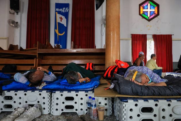 Typhoon Bavi sets to hit Taiwan after land, sea warnings issued HUALIEN COUNTY, TAIWAN – JULY 10: Residents of the flood-prone Guangfu Township take shelter at church, as Typhoon Bavi sets to hit the island today, in Guangfu Township, Hualien County, Taiwan, on July 10, 2026. People residing in flood-prone and low-lying areas across the island have been ordered to evacuate or take shelter as Typhoon Bavi is set to strike Taiwan with powerful winds and torrential rains, disrupting flights, school and work in several cities. The typhoon is expected to move toward China in the coming days. Daniel Ceng Anadolu Hualien Taiwan. Editorial use only. Please get in touch for any other usage.  Copyright: x2026xAnadoluxDanielxCengx