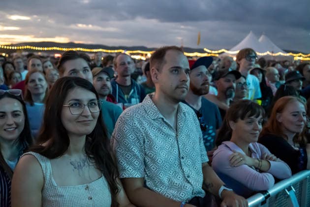 Pohoda festival day 2 in Trencin - 09 Jul 2026 Participant in the crowd under the stage seen during the Pohoda Festival 2026 at Trencin Airport. Pohoda festival the biggest open-air summer music festival in Slovakia, celebrates 30th anniversary. Trencin Slovakia Copyright: xTomasxTkacikx xSOPAxImagesx 20260709-Pohoda-day2-4
