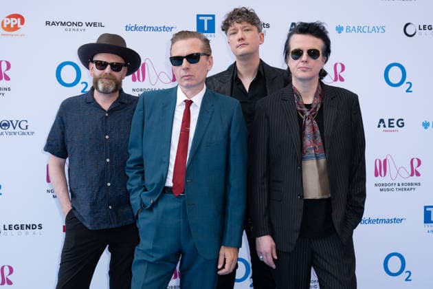 Franz Ferdinand (Robert Hardy, Alex Kapranos, Julian Corrie and Dino Bardot) attends the Nordoff and Robbins O2 Silver Clef Awards at the Royal Albert Hall in London, England. UK. Thursday 9th July 2026. Copyright: xJamesxWarrenx NORDOFF AND ROBBINS O2 SILVER CLEF AWARDS34